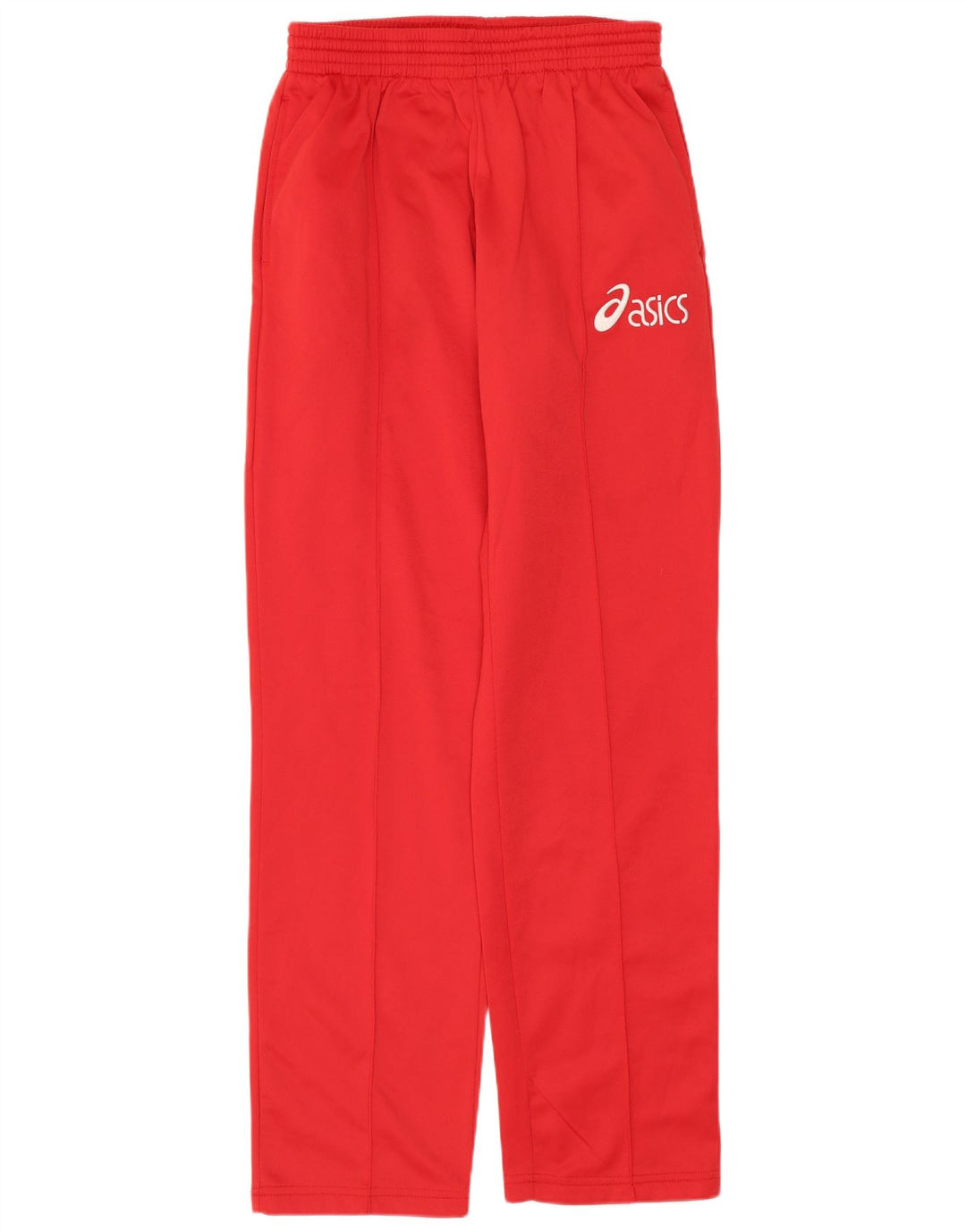 Pantaloni de trening grafic ASICS pentru femei UK 10 Poliester roșu mic