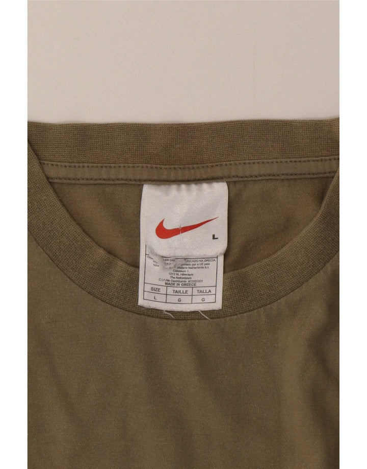 Tricou grafic Nike pentru bărbați Top mare din bumbac kaki