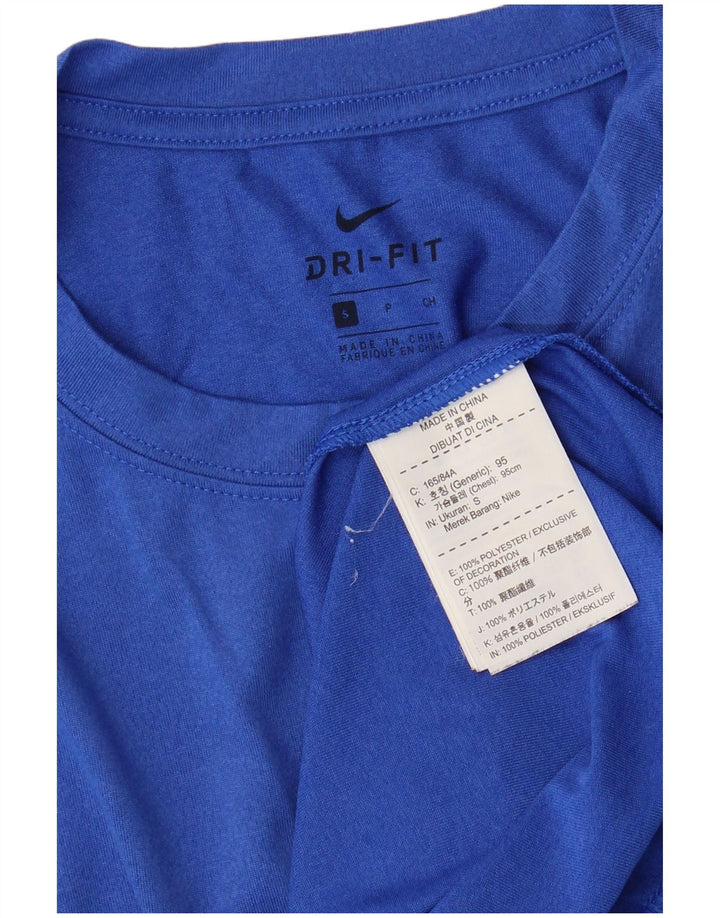 Tricou Nike Dri Fit pentru bărbați Top mic, albastru, poliester