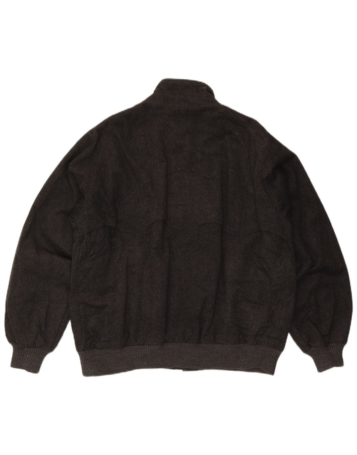 Jachetă Bomber Brooks Brothers pentru bărbați UK 44 2XL Lână gri