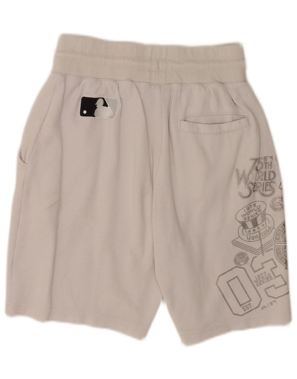 Pantaloni scurți sport cu grafică pentru bărbați Majestic New York Yankees XS Bumbac alb