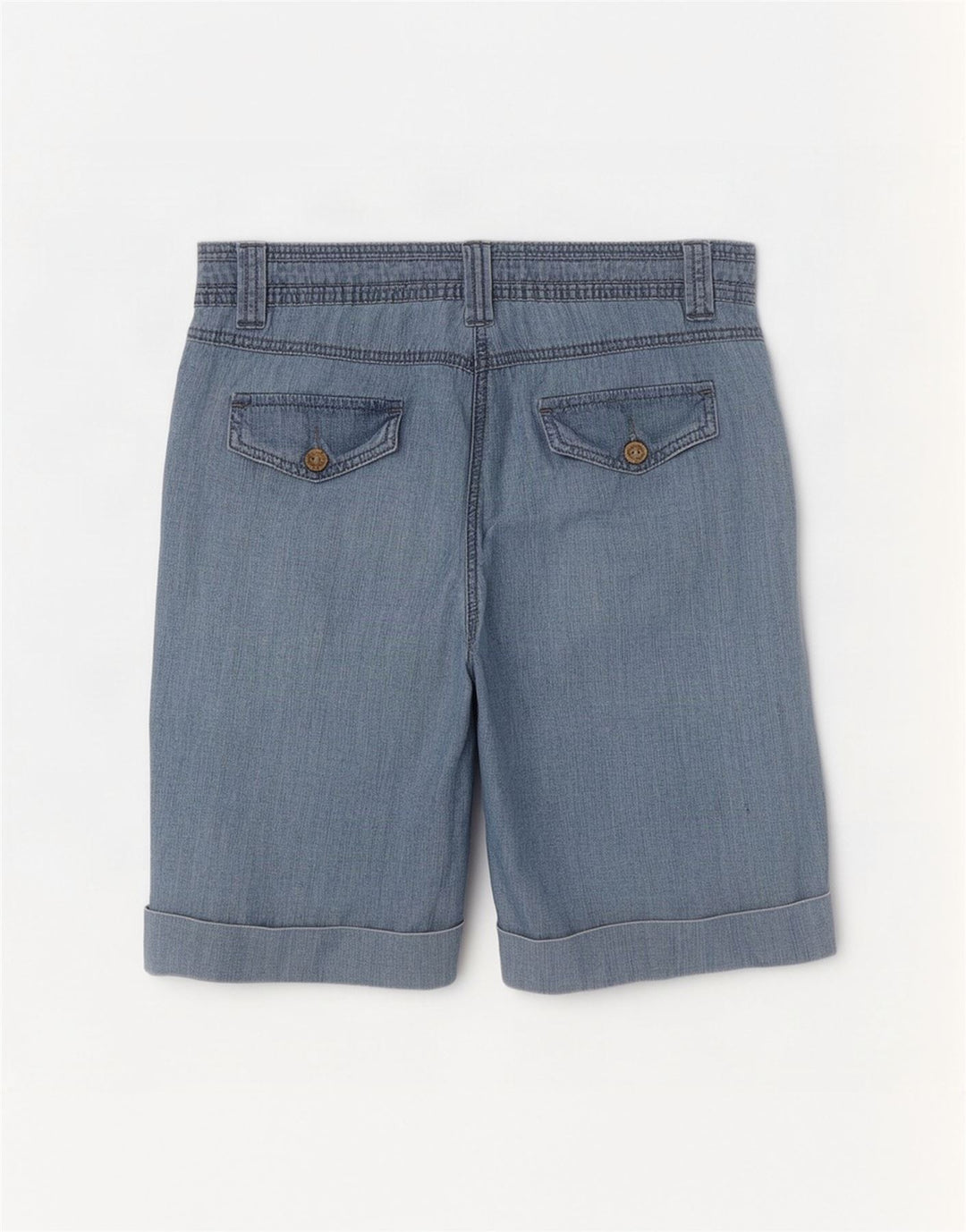 Bermude M&Co pentru femei UK 14 Large W32 Blue Bumbac