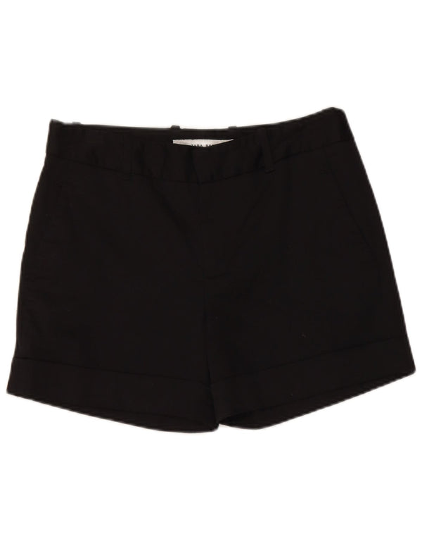Pantaloni scurți chino pentru femei Zara Medium W28 Bumbac negru