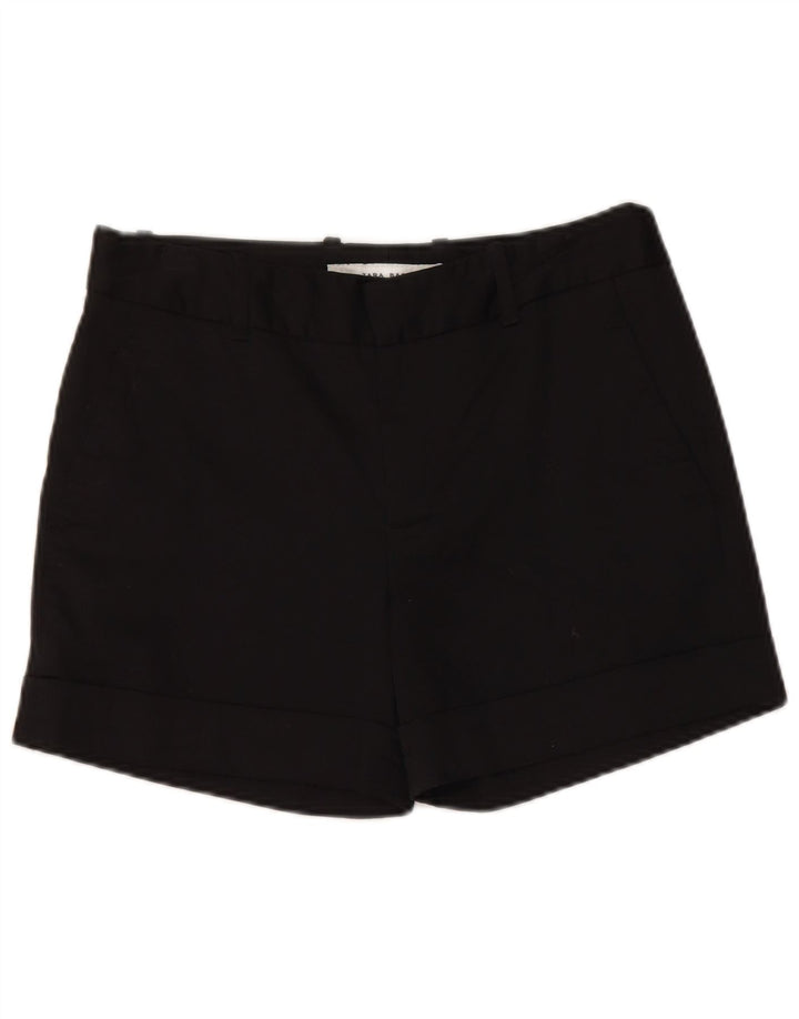 Pantaloni scurți chino pentru femei Zara Medium W28 Bumbac negru