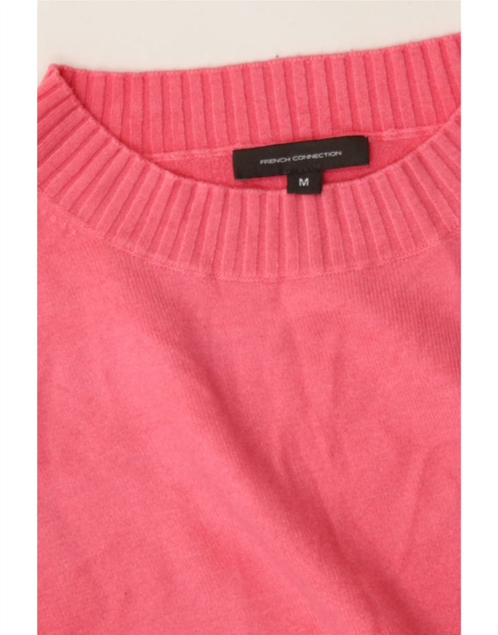 FRENCH CONNECTION Womens Turtle Neck Jumper Sweater UK 12 Medium Pink Vintage French Connection and Second-Hand French Connection from Messina Hembry 