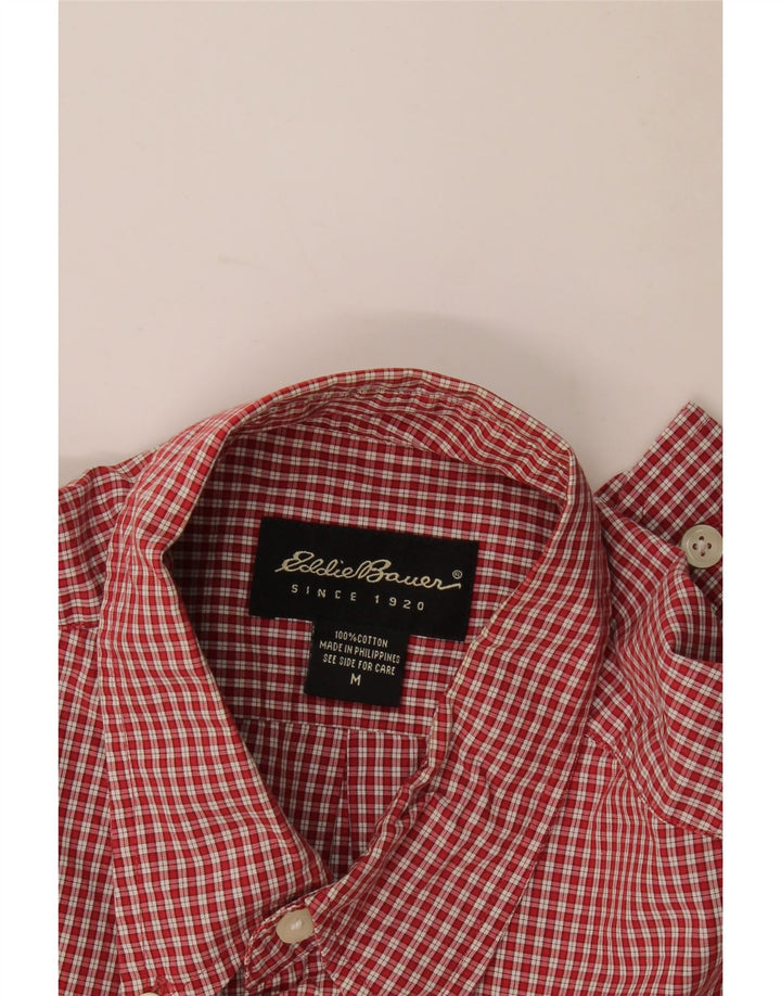 Cămașă pentru bărbați Eddie Bauer, bumbac cu carouri roșii medii