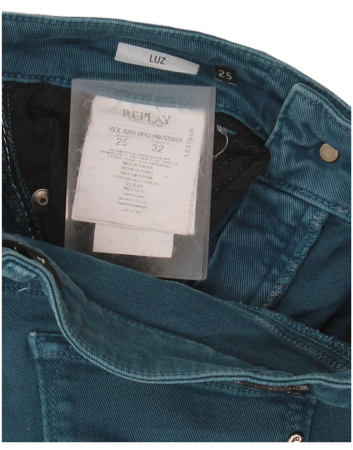 Replay Blugi Luz Slim pentru Damă L25 L27 Bumbac Albastru