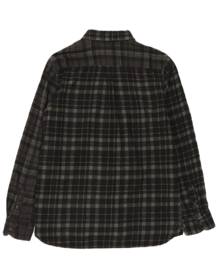 Cămașă de flanel pentru bărbați Vans Classic Fit, bumbac cu carouri mici, verde