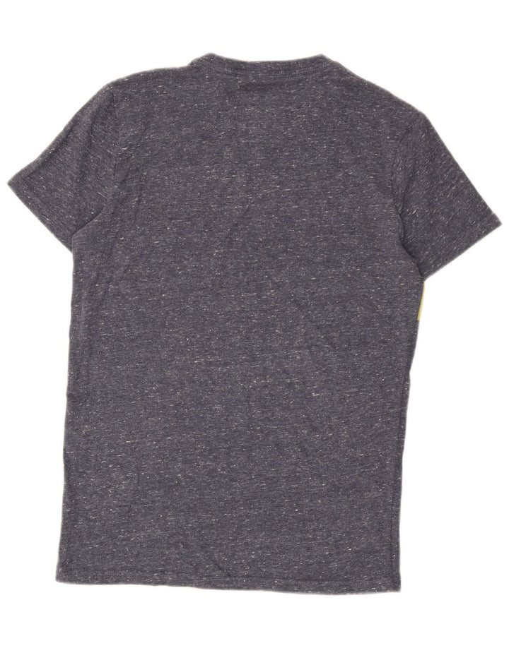 Tricou grafic pentru bărbați Superdry Top mic albastru bumbac cu pete
