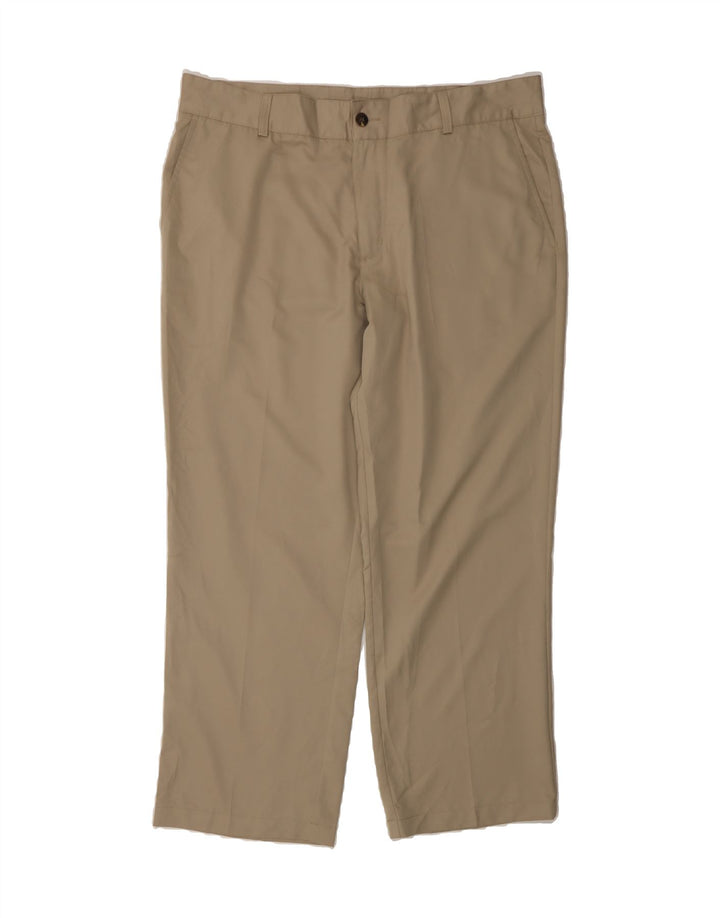 ADIDAS Mens Climalite Straight Chino Trousers W38 L30 Brown Polyester Vintage Adidas and Second-Hand Adidas from Messina Hembry 
