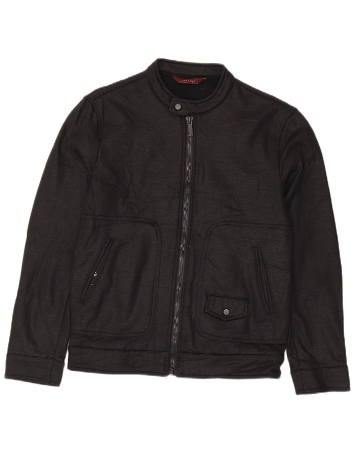Bomber pentru bărbați Zara UK 38 Poliester mediu negru