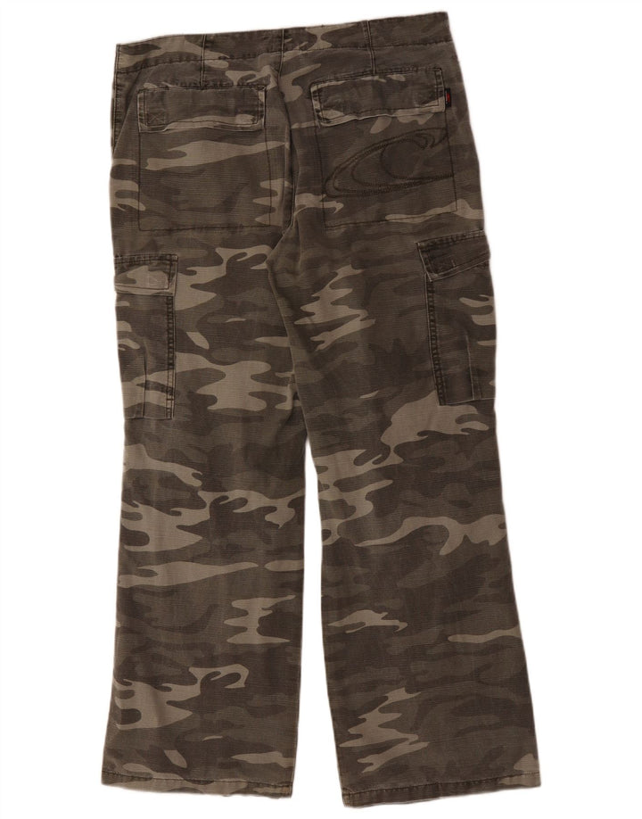 O'NEILL Pantaloni cargo drepți pentru bărbați mari W36 L29 bumbac camuflaj kaki