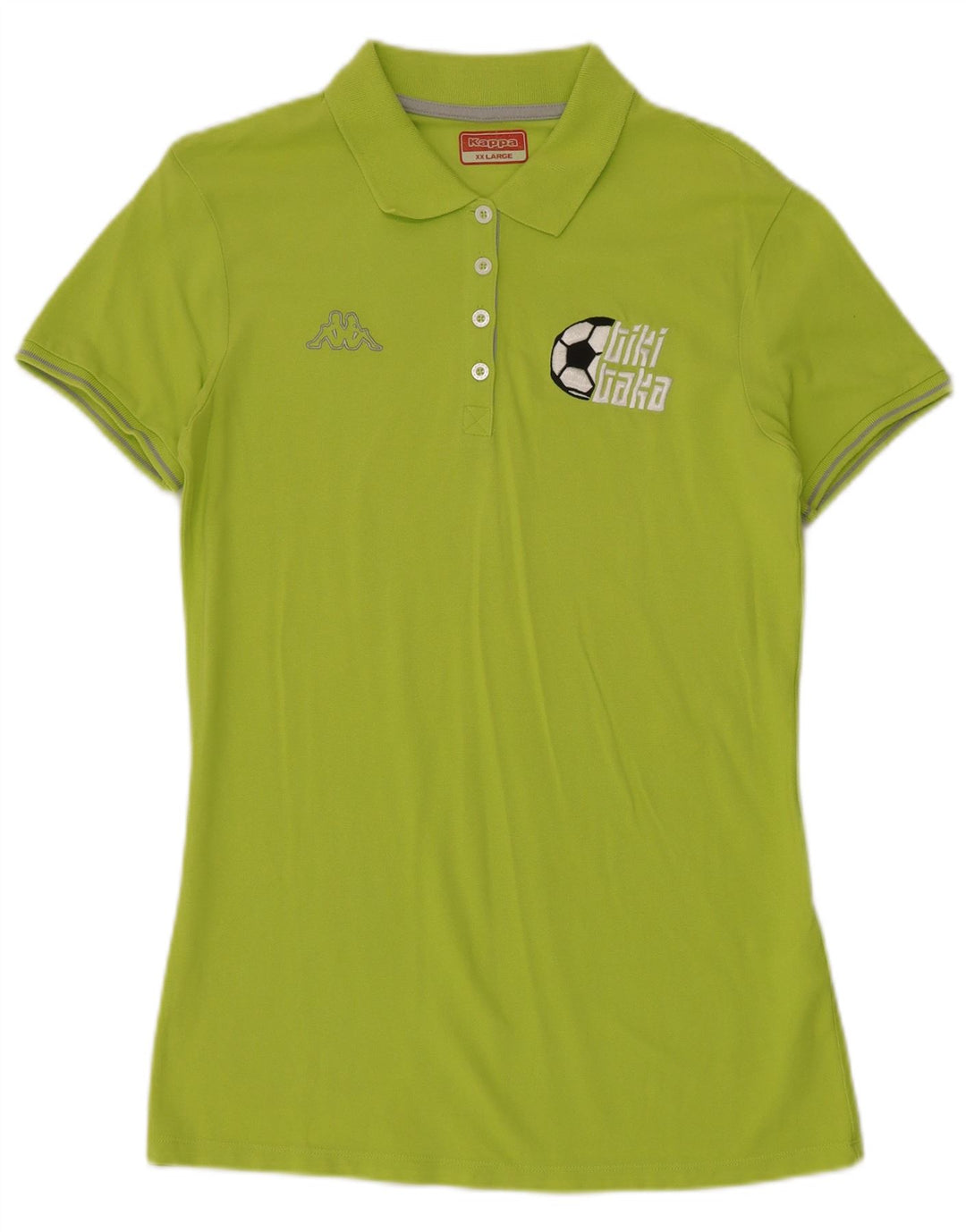 Tricou polo KAPPA pentru femei, UK 20 2XL, verde bumbac