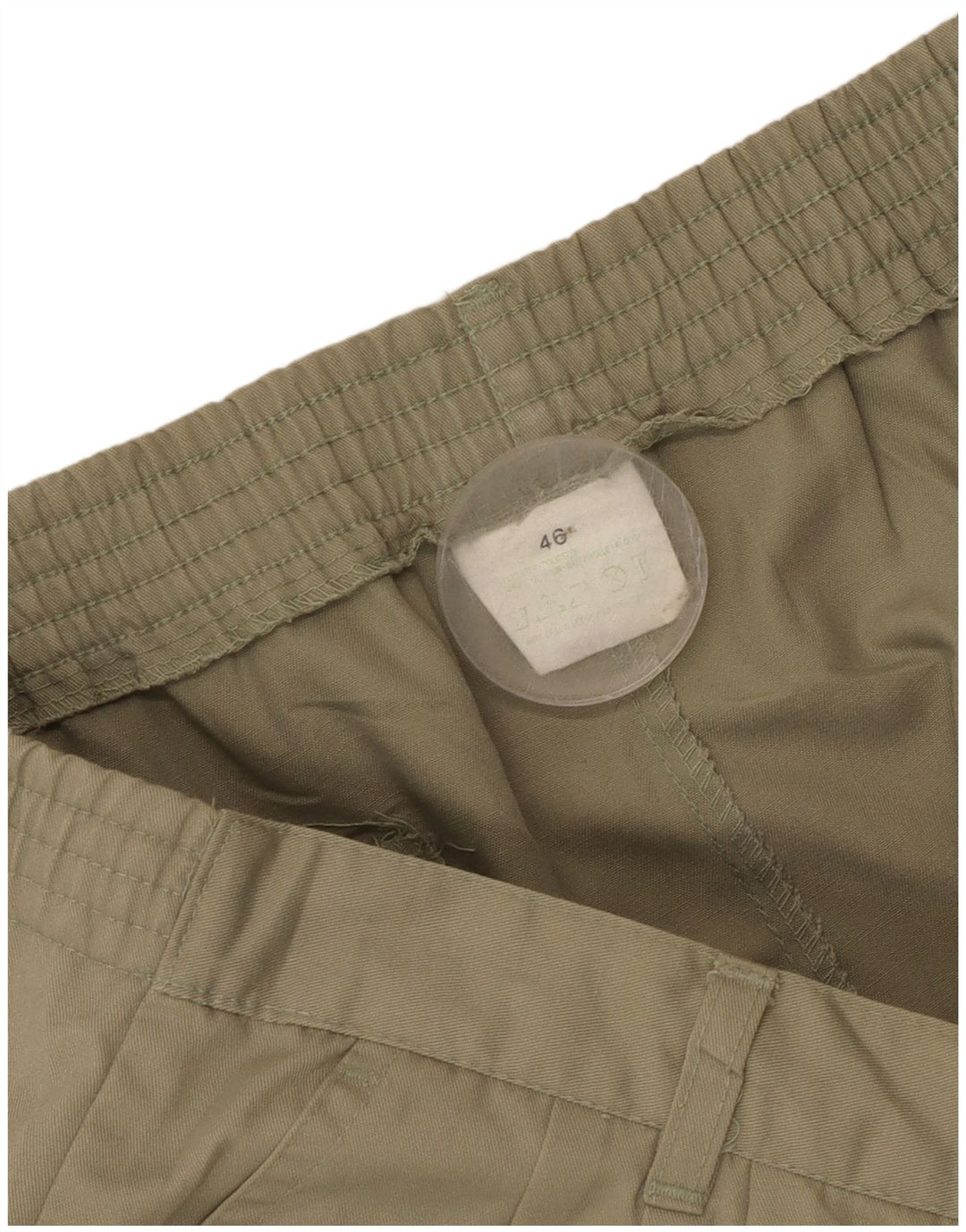 Pantaloni scurti chino vintage pentru femei IT 46 Large W32 Kaki Poliester