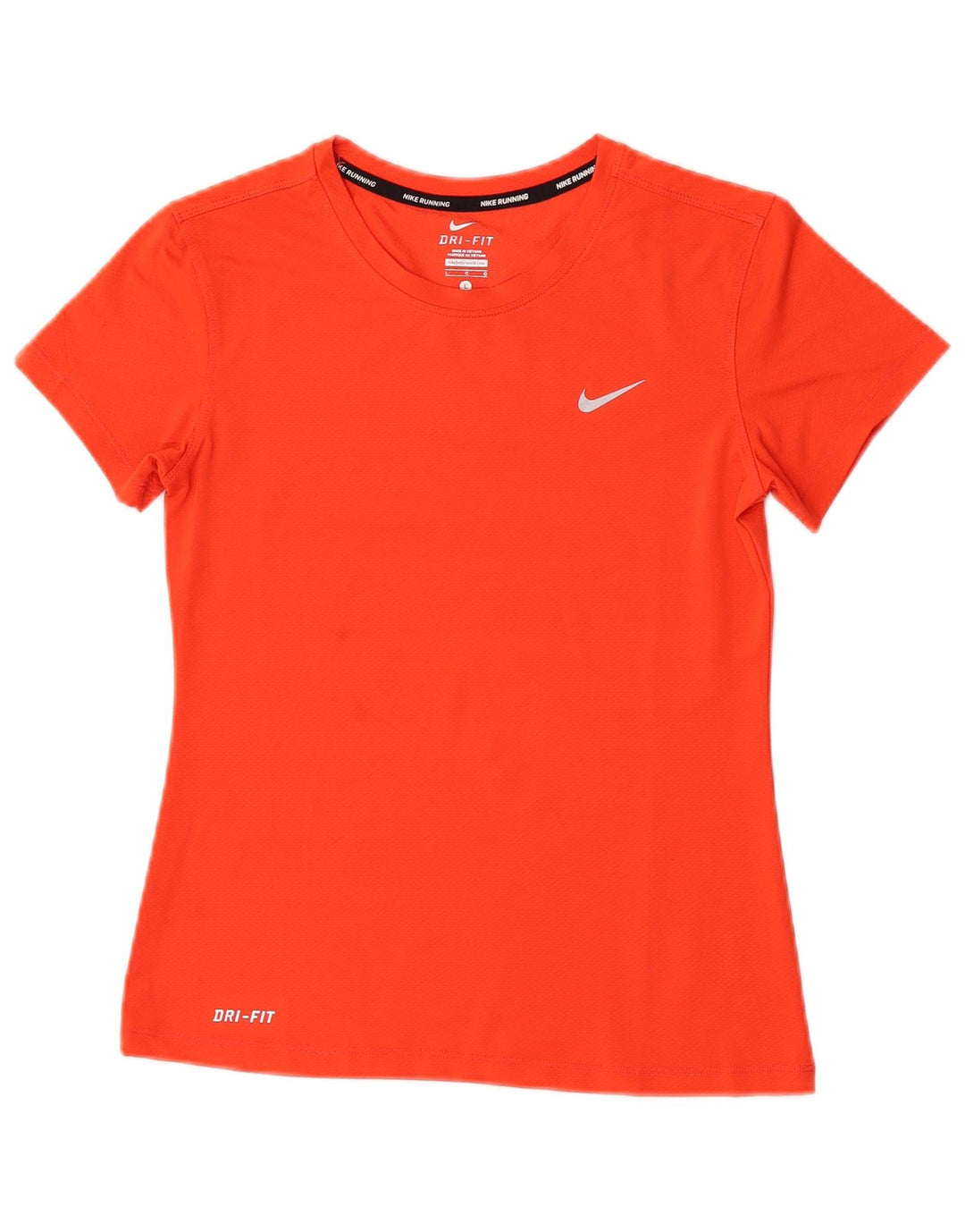 Tricou grafic Nike Dri Fit pentru femei Top UK 14 Poliester portocaliu mare