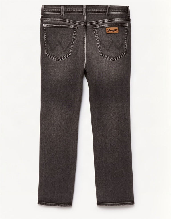 Blugi drepte pentru bărbați Wrangler Texas W40 L32 bumbac gri