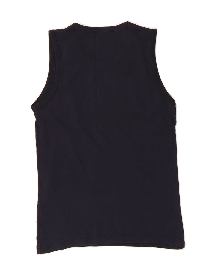 WRANGLER Mens Vest Top Small Navy Blue Cotton Vintage Wrangler and Second-Hand Wrangler from Messina Hembry 