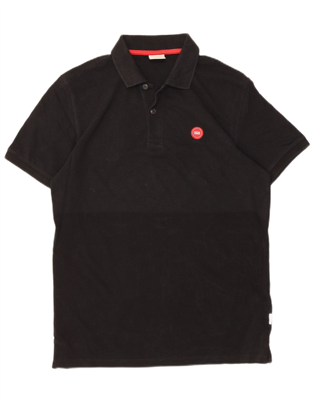 Tricou polo Jack & Jones pentru bărbați, bumbac negru mic