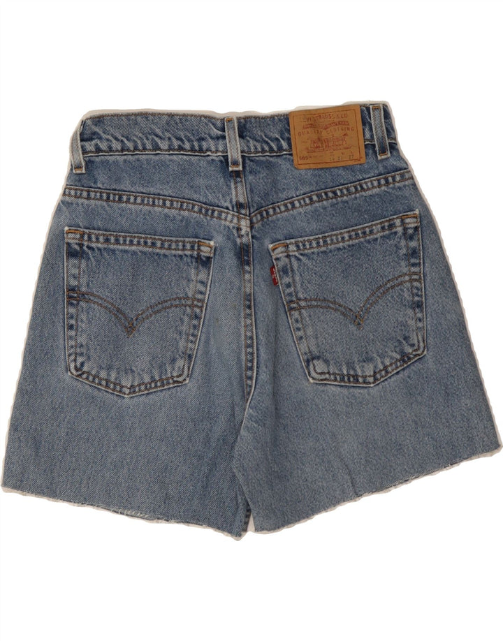 LEVI'S Boys 565 Denim Shorts 13-14 Years W27 Blue Vintage Levi's and Second-Hand Levi's from Messina Hembry 