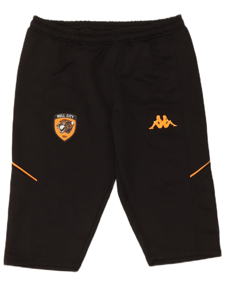 Pantaloni scurți sport Kappa Gara Bermuda pentru bărbați, poliester mediu negru