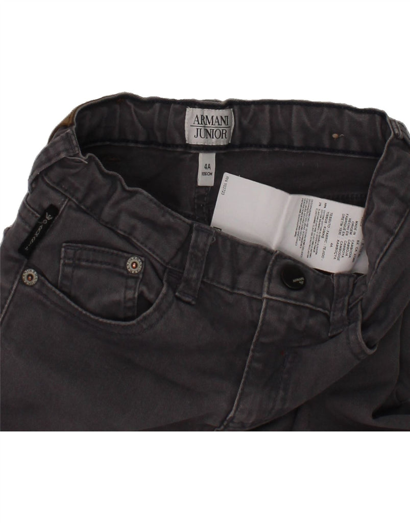 ARMANI JUNIOR Boys Straight Jeans 3-4 Years W20 L16 Grey Cotton Vintage Armani Junior and Second-Hand Armani Junior from Messina Hembry 
