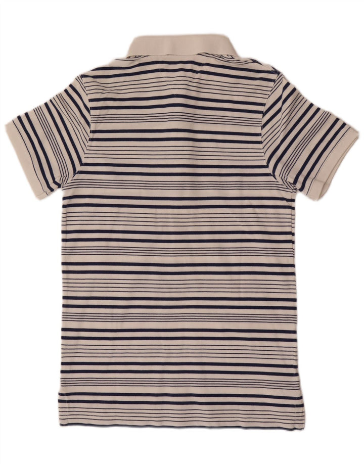 Tricou polo Tommy Hilfiger pentru bărbați, mediu alb, cu dungi