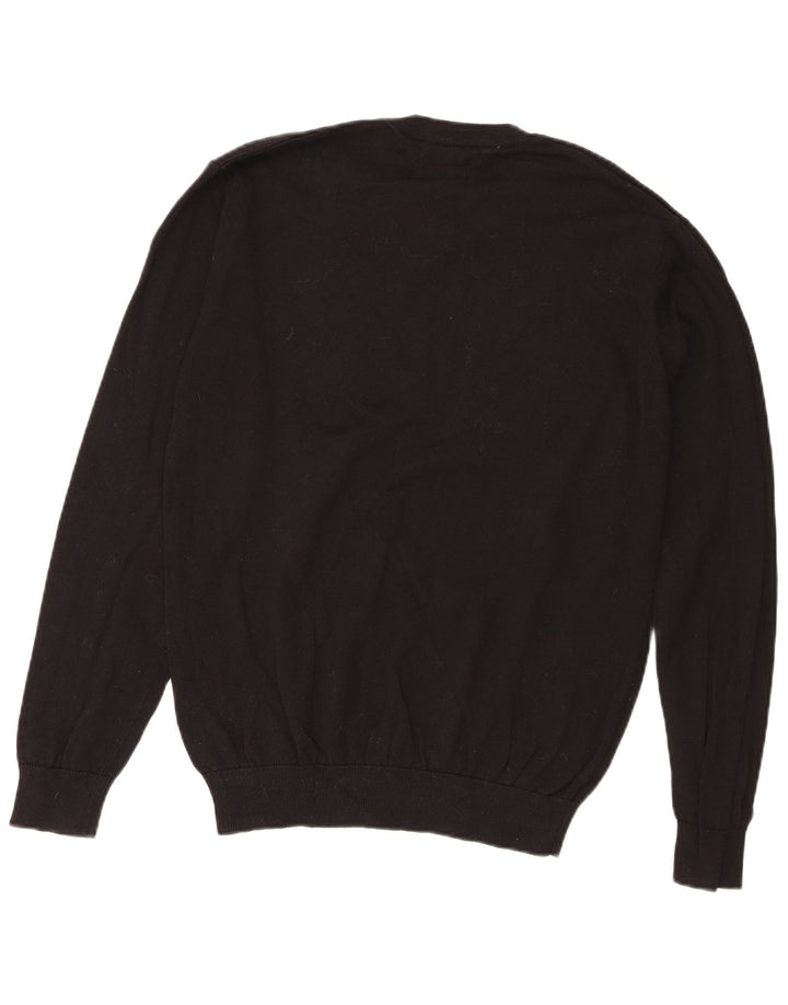Pulover cu decolteu în V pentru bărbați Pierre Cardin, bumbac mediu negru