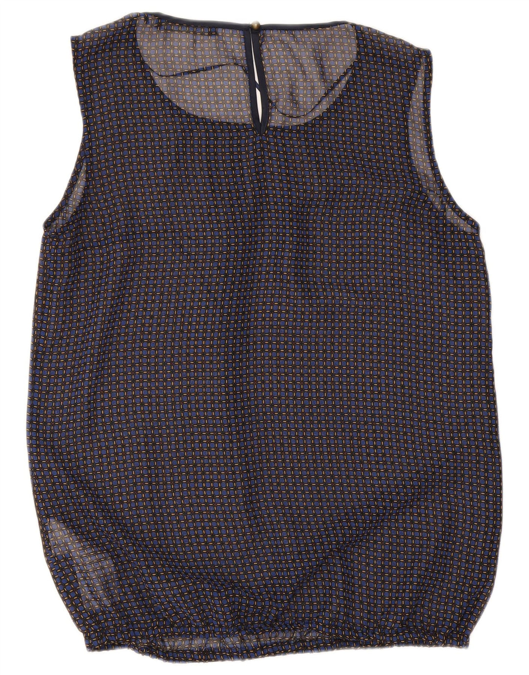 Bluză fără mâneci pentru femei Esprit UK 12 Medium bleumarin din poliester check