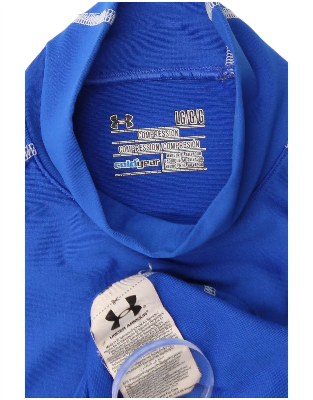 UNDER ARMOUR Cold Gear Top cu mânecă lungă pentru bărbați, mare, albastru, poliester