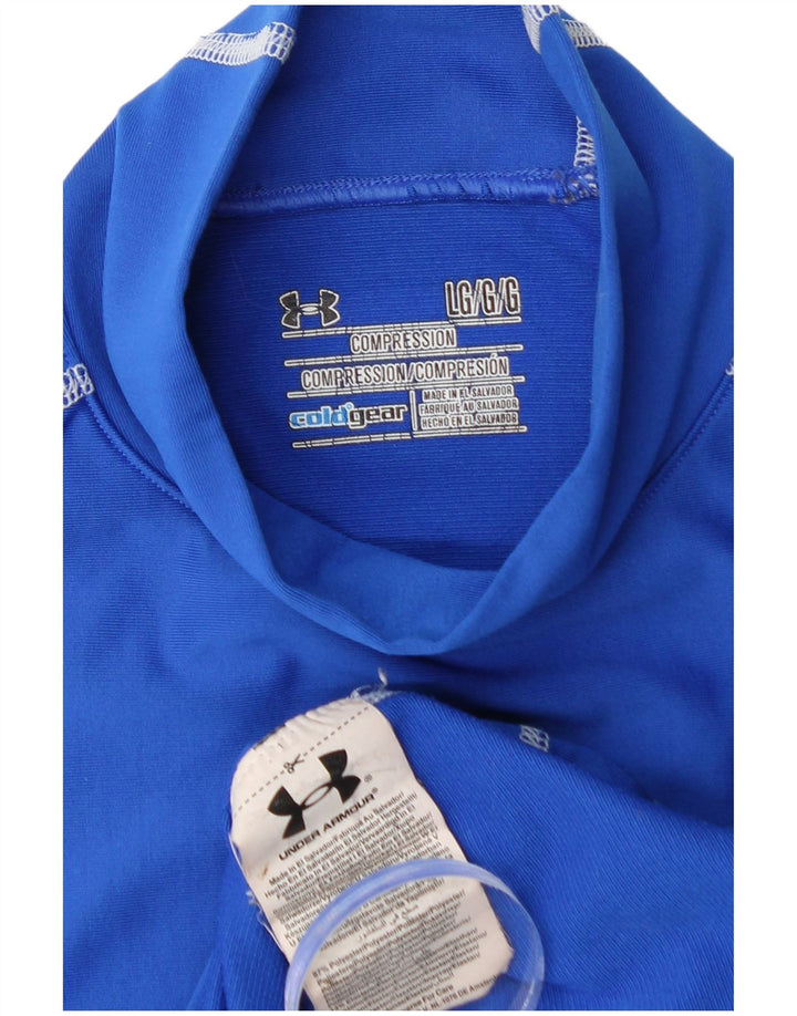 UNDER ARMOUR Cold Gear Top cu mânecă lungă pentru bărbați, mare, albastru, poliester