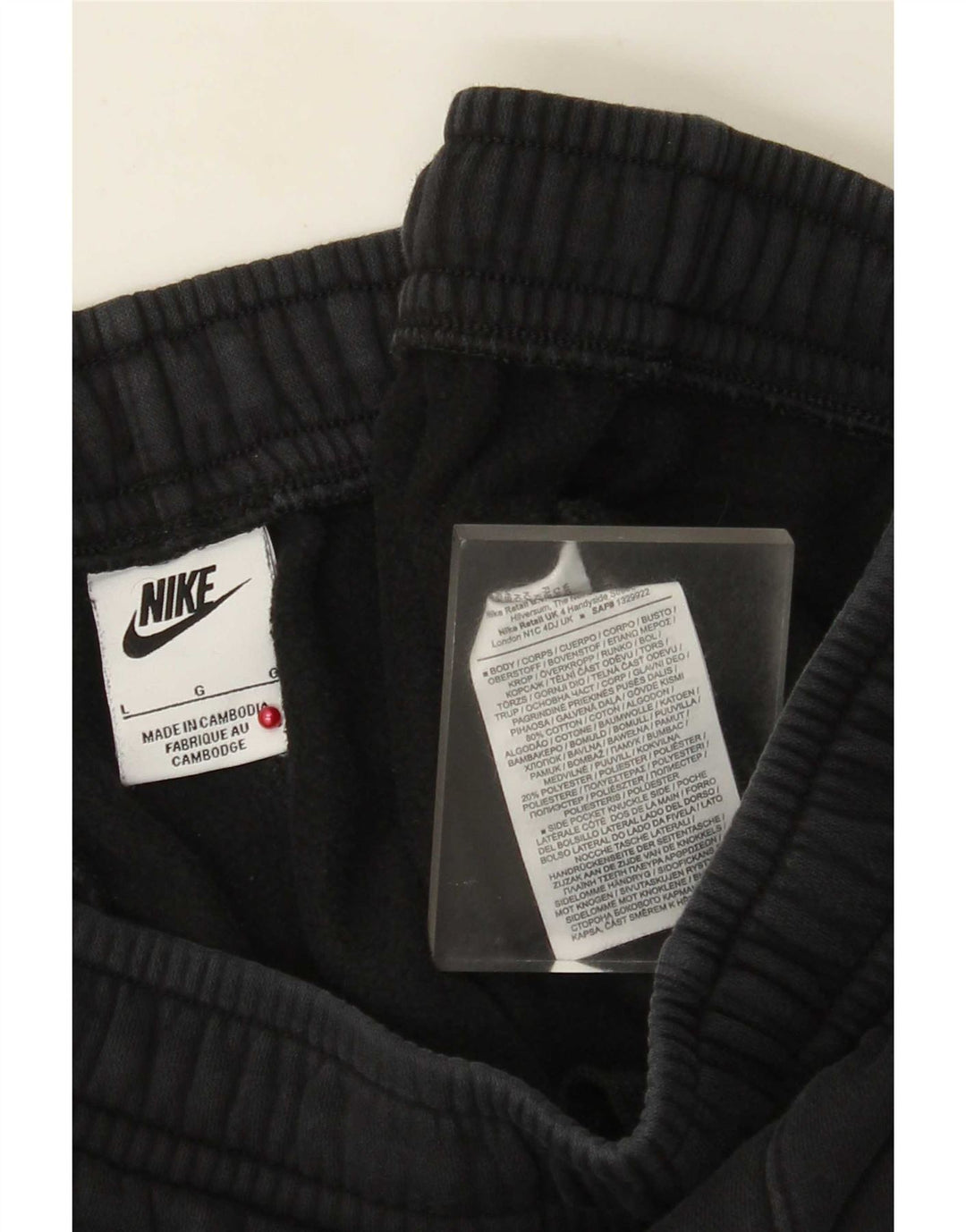 Pantaloni de trening pentru femei Nike Joggeri mari, negru, bumbac
