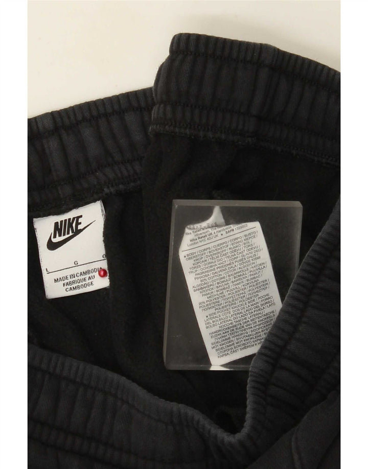Pantaloni de trening pentru femei Nike Joggeri mari, negru, bumbac