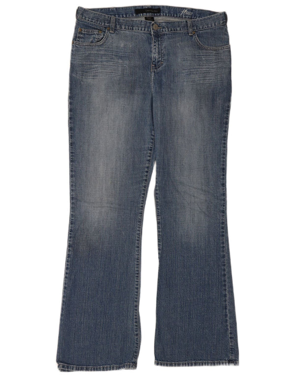 CALVIN KLEIN blugi evazați pentru femei US 16 XL W36 L32 albastru bumbac