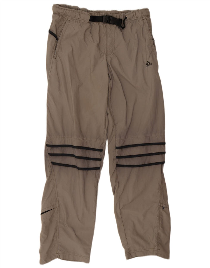 Pantaloni impermeabili pentru băieți Adidas 13-14 ani, gri, poliamidă color bloc