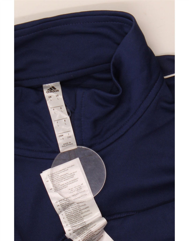 Pantaloni de trening pentru bărbați Aeroready, cu fermoar și gât, pentru bărbați, albastru bleumarin