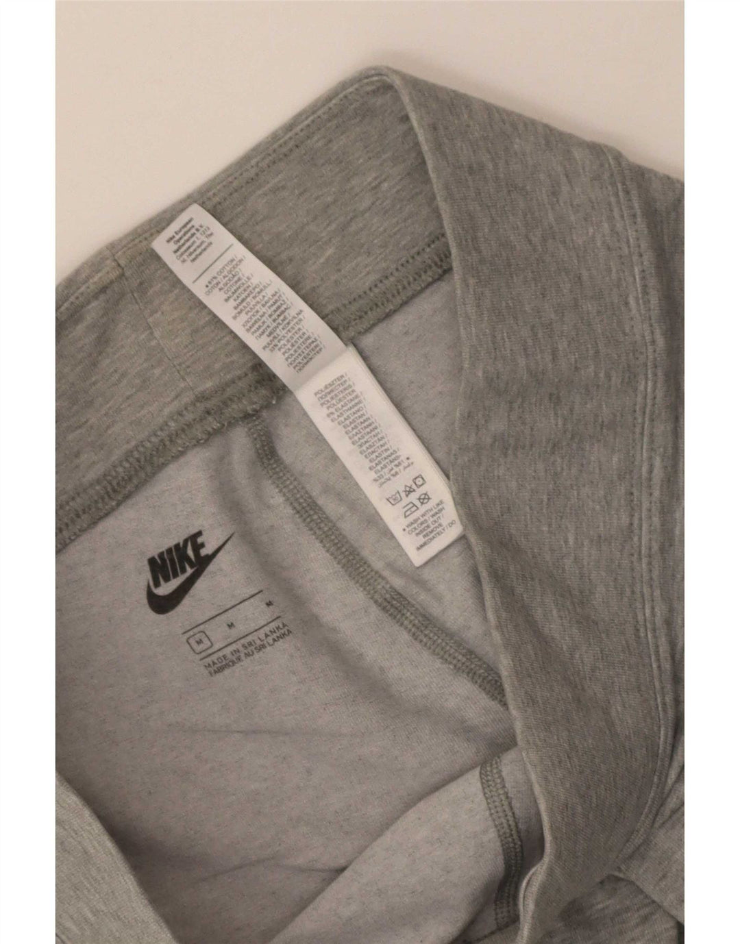 Pantaloni scurti sport Nike pentru femei UK 12, bumbac gri mediu