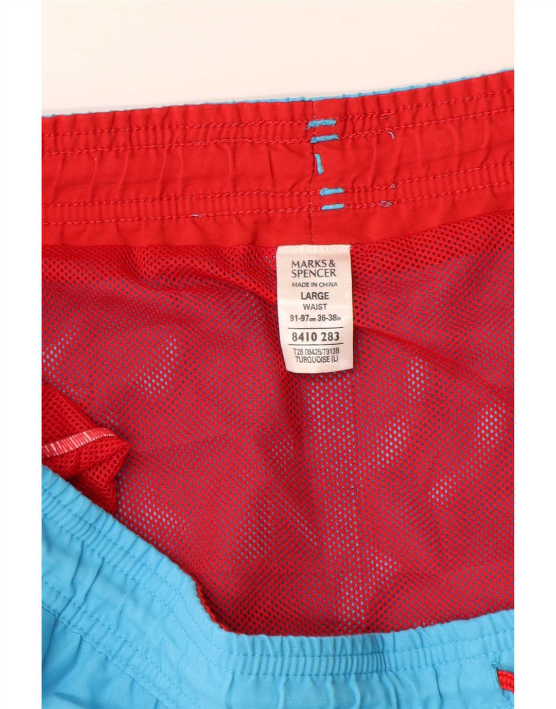 Pantaloni scurți de înot pentru bărbați Marks & Spencer Poliester turcoaz mare
