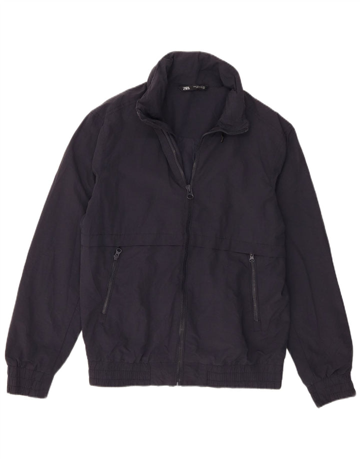 Bomber pentru bărbați Zara Marea Britanie 36 Mic Nailon bleumarin