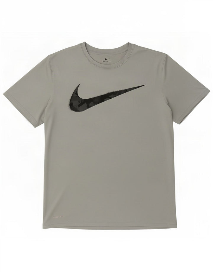 Tricou grafic Nike Dri Fit pentru bărbați Top Medium Gri Poliester