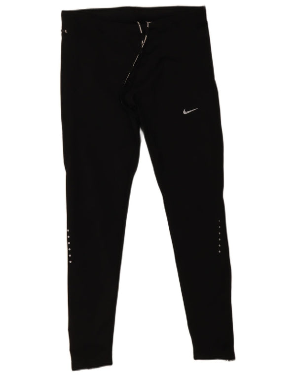 Leggings Nike Dri Fit pentru femei UK 12 Poliester mediu negru