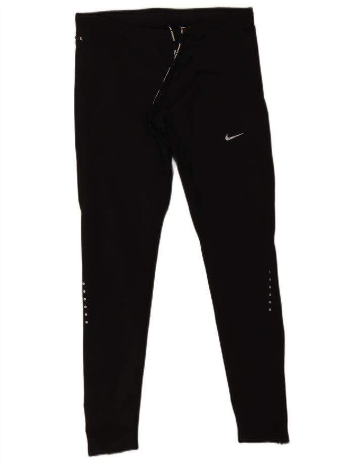 Leggings Nike Dri Fit pentru femei UK 12 Poliester mediu negru