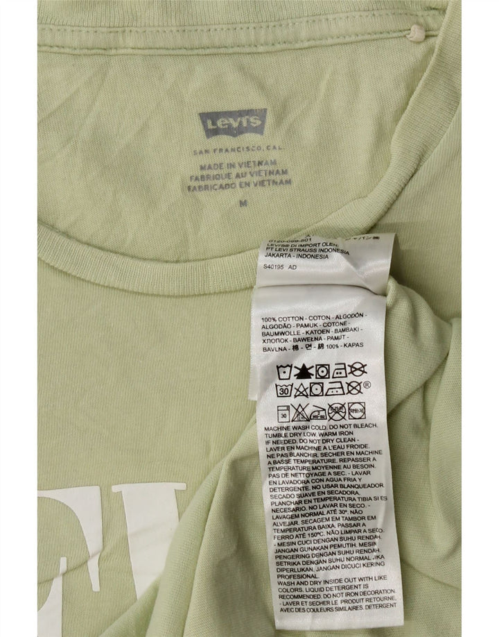 Tricou grafic pentru femei LEVI'S Top UK 12 Bumbac verde mediu