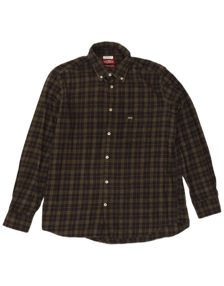 Cămașă de flanel pentru bărbați Carrera, XL, din bumbac, cu carouri, de culoare obișnuită