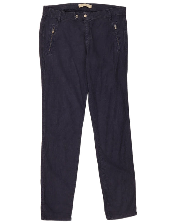Pantaloni chino skinny pentru femei Zara EU 44 XL W34 L29 Bleumarin
