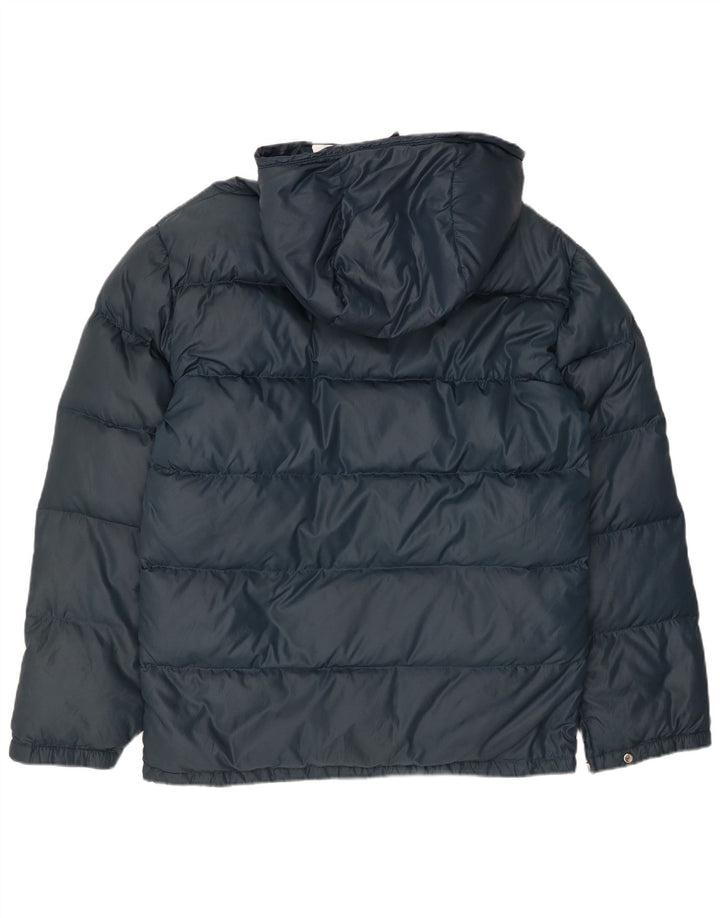 Jachetă căptușită cu glugă pentru bărbați VINTAGE UK 38 Medium Bleumarin