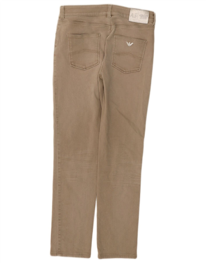 Blugi slim pentru femei Armani W30 L28 bumbac bej
