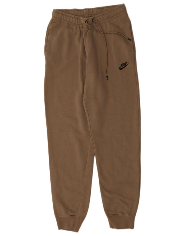 Pantaloni de trening pentru femei Nike Joggeri UK 8 Bumbac maro mic