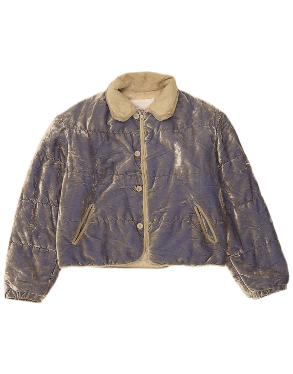 Jachetă Căptușită Femei Cipriani din Catifea IT 42 Medium Blue