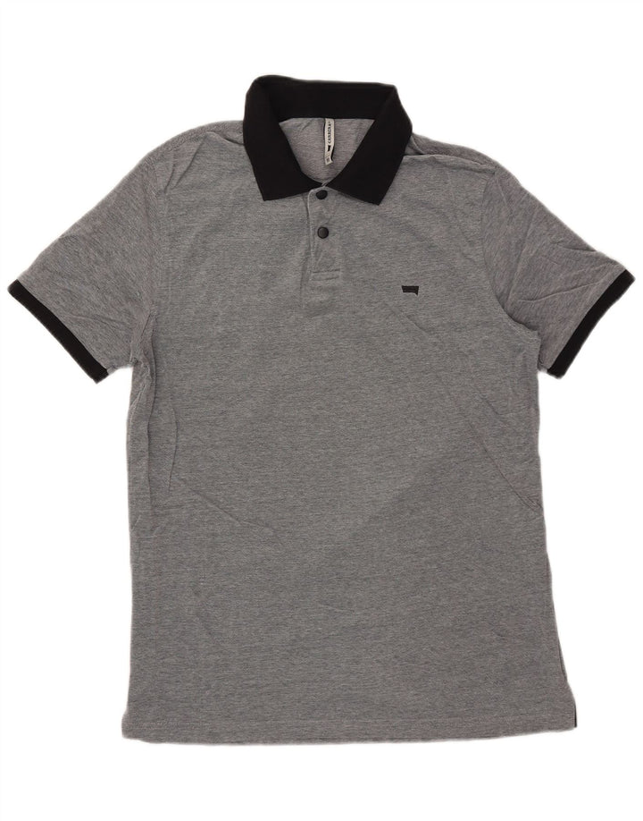 CARRERA Tricou polo rugby pentru bărbați, bumbac gri mediu