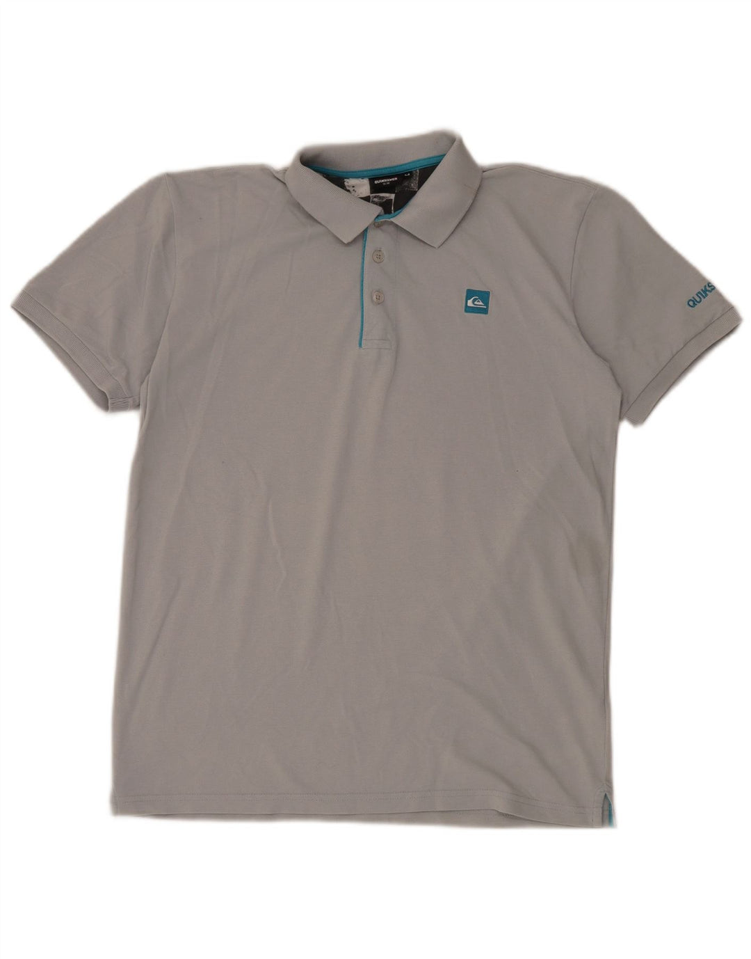 Tricou polo Quiksilver pentru bărbați, bumbac, gri mediu